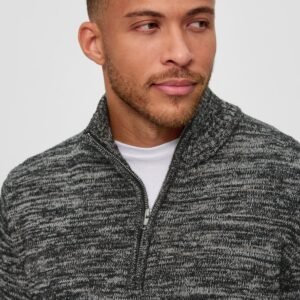 Mottled Black Sweater