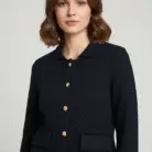 Button-Up Tweed Jacket